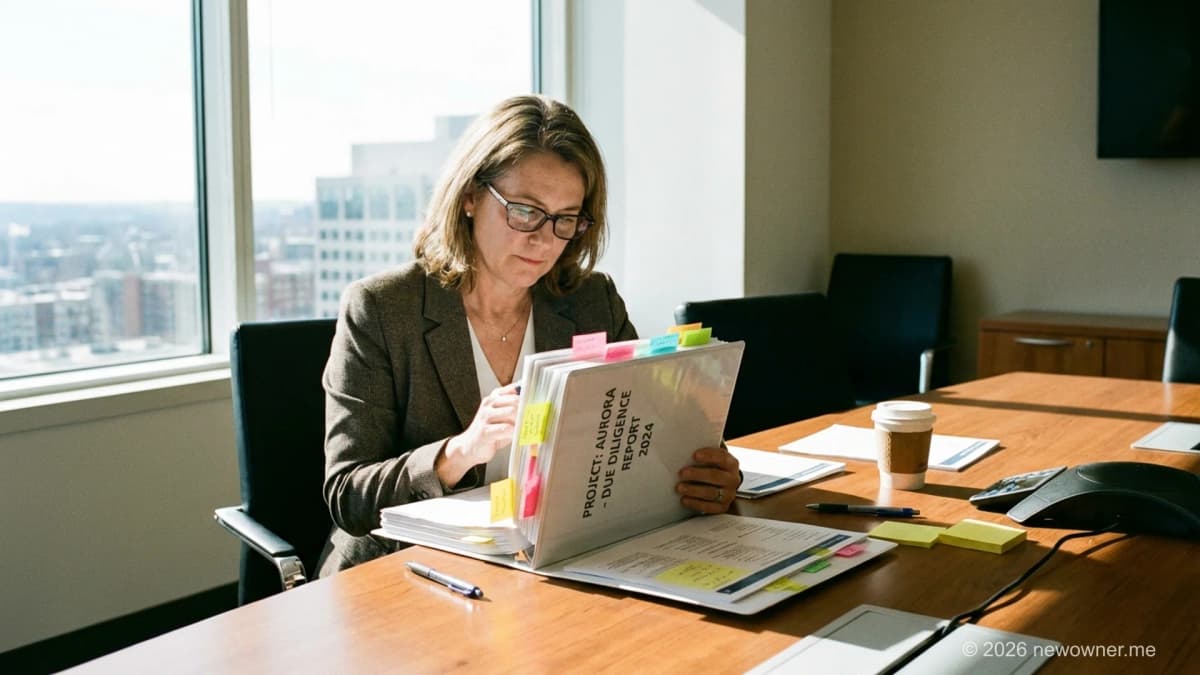 Reviewing due diligence documents when selling a business in the UK