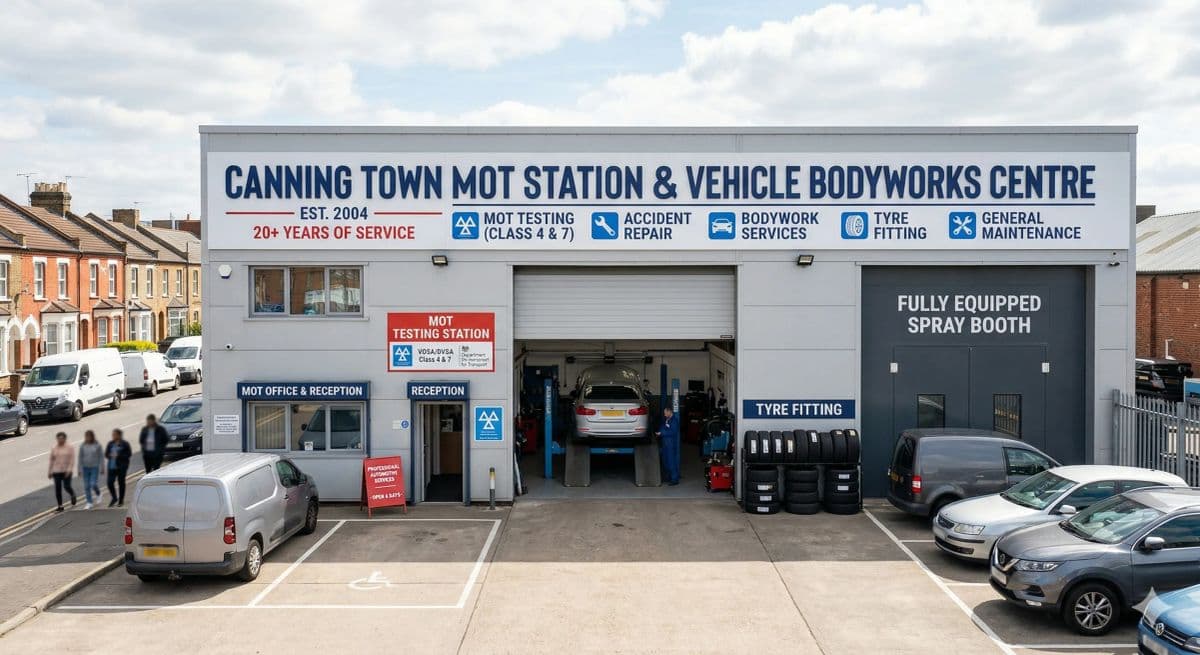 Profitable MOT Station and Vehicle Bodyworks Centre – Canning Town, London photo 1